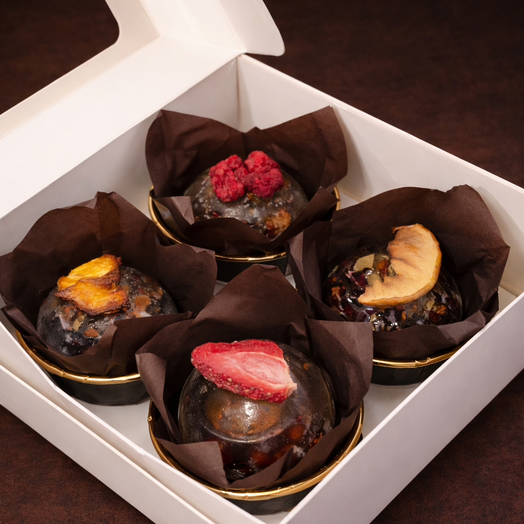 SET DE 4 BOMBAS DE TÉ — CALMA & CONFORT