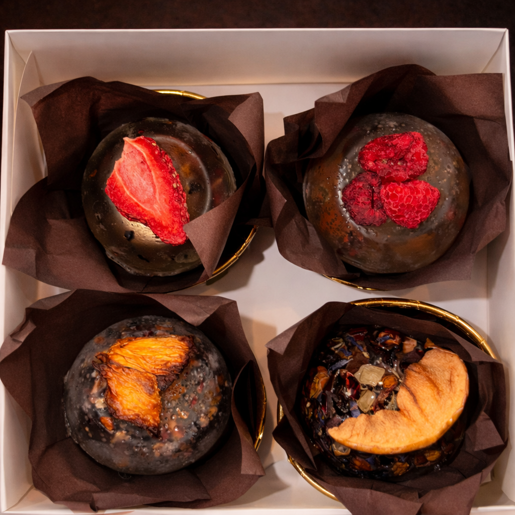 SET DE 4 BOMBAS DE TÉ — CALMA & CONFORT